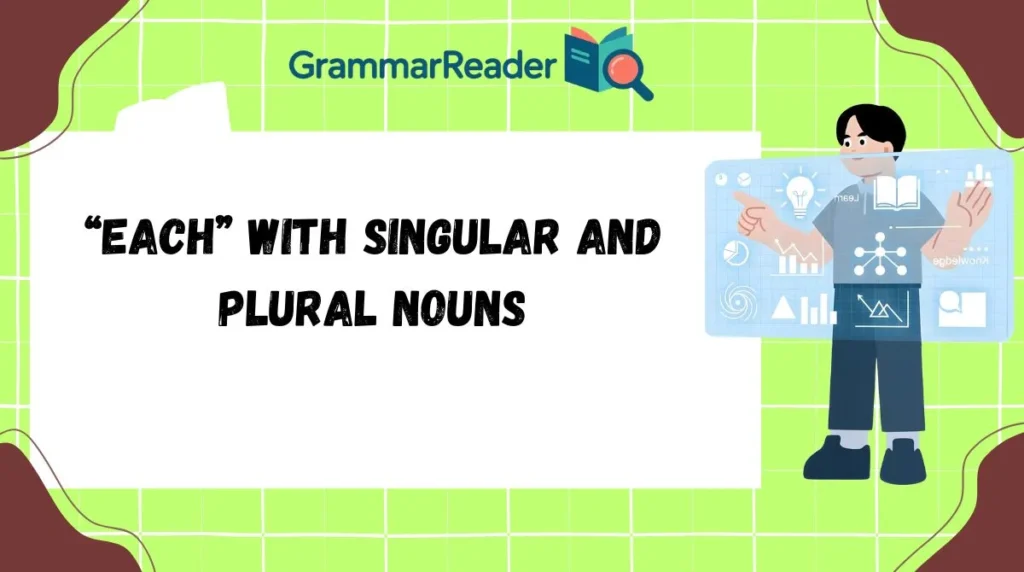 “Each” with Singular and Plural Nouns