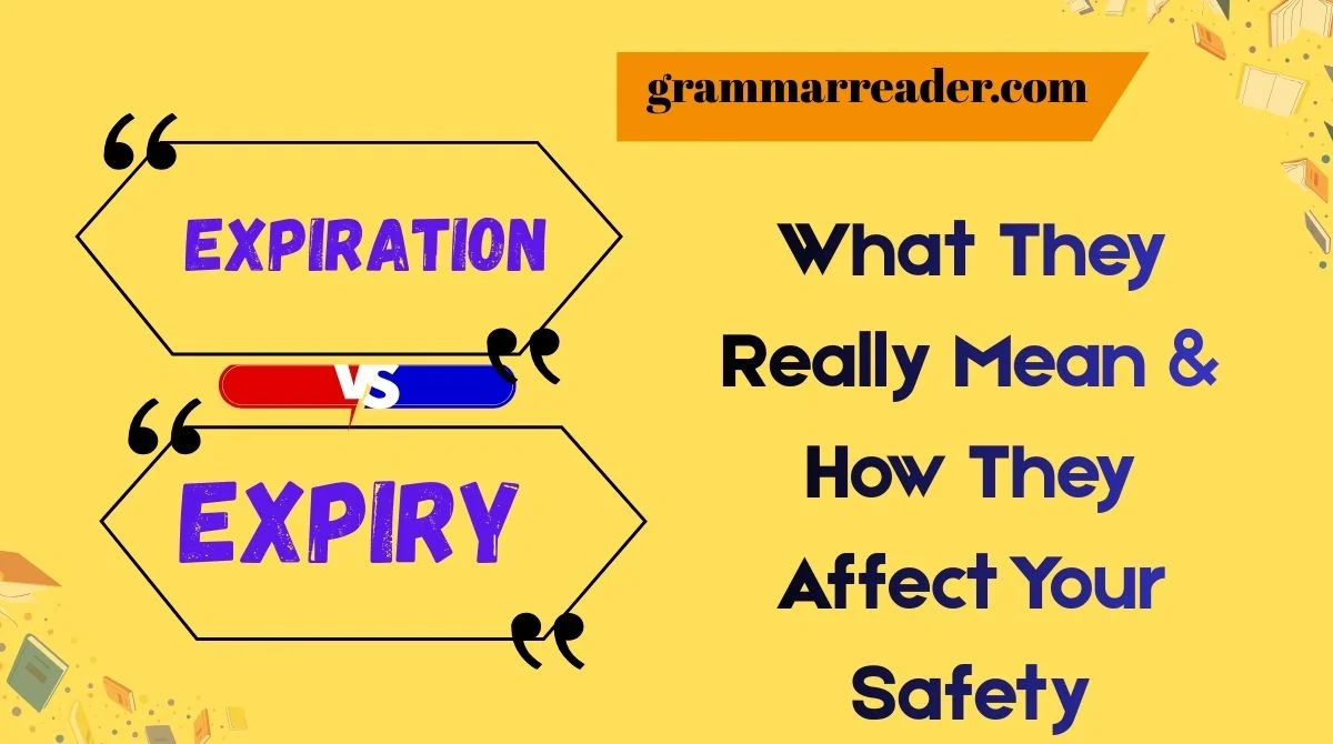Expiry vs Expiration