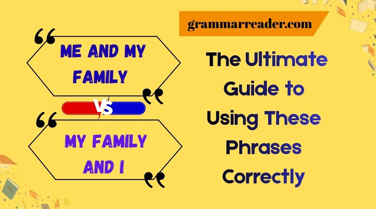 Me and My Family vs My Family and I