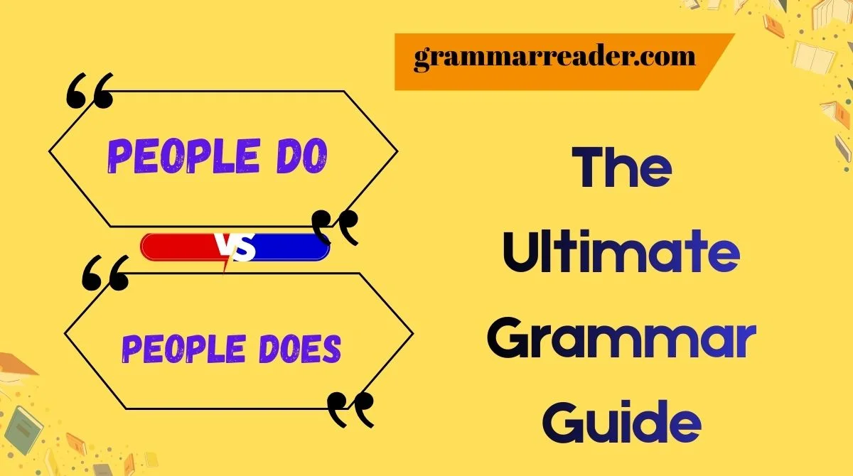 People Do or People Does