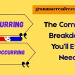 Recurring vs. Reoccurring