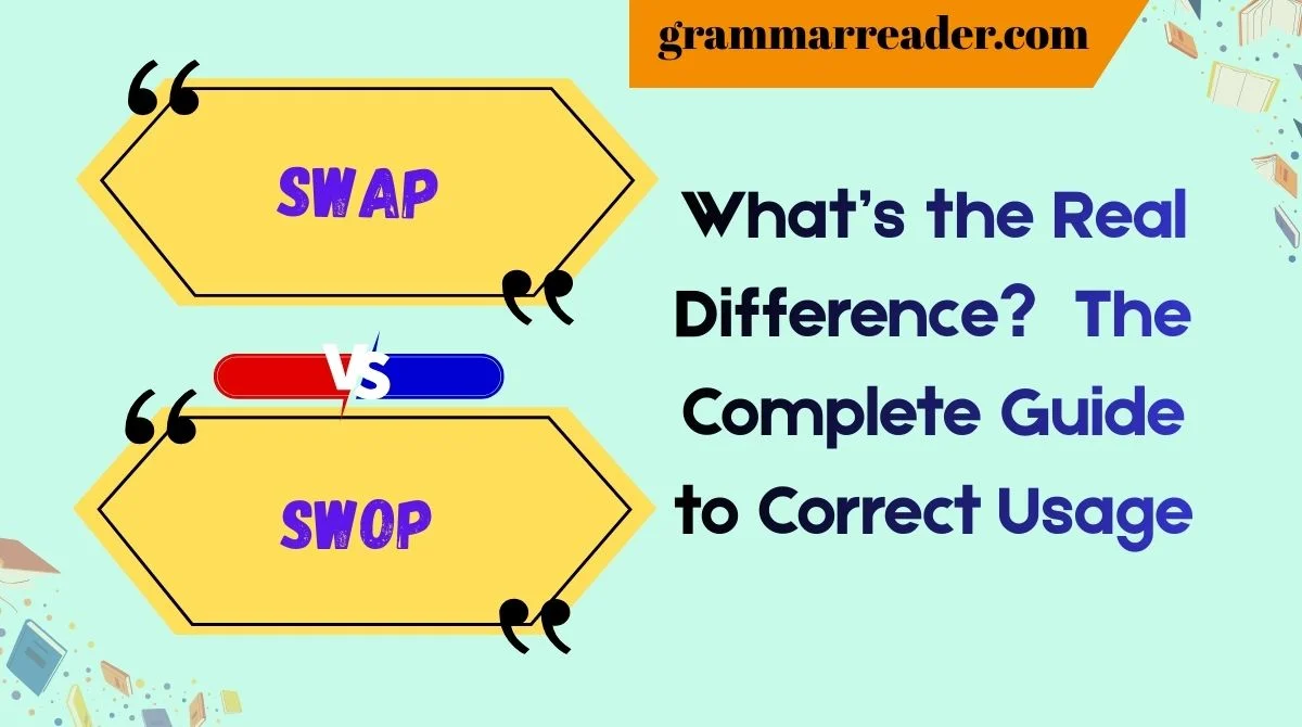Swap vs Swop