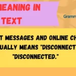 DC Meaning in Text