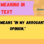 IMAO Meaning in Text