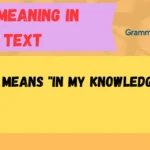 Imk Meaning in Text
